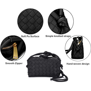 Trendy Woven Crossbody Bag for Women Stylish Handbag