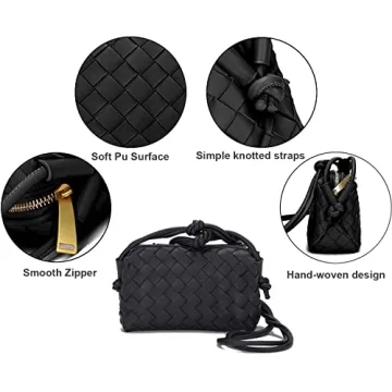 Trendy Woven Crossbody Bag for Women Stylish Handbag