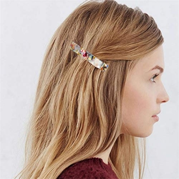 Stylish 6 Pcs Tortoise Shell Hair Barrettes for Women