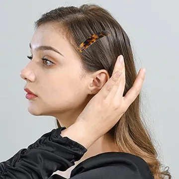 Stylish 6 Pcs Tortoise Shell Hair Barrettes for Women