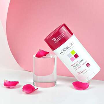 Andalou Naturals Rose Pomegranate Botanical Deodorant, 2.65 Ounce