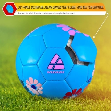 Vizari Youth Soccer Ball With Floral Design for Kids