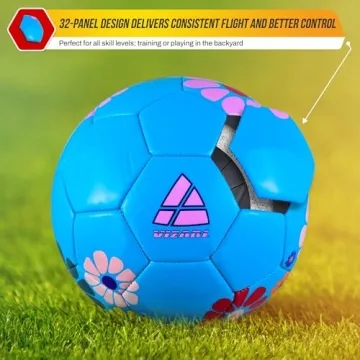 Vizari Youth Soccer Ball With Floral Design for Kids