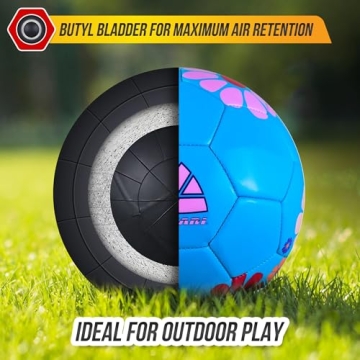 Vizari Youth Soccer Ball With Floral Design for Kids