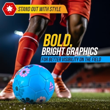 Vizari Youth Soccer Ball With Floral Design for Kids