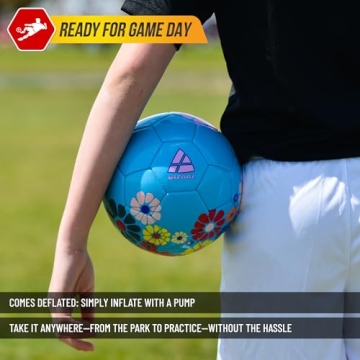 Vizari Youth Soccer Ball With Floral Design for Kids