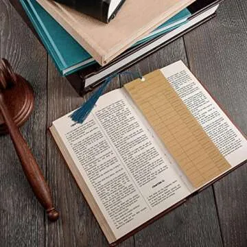 Vintage Bookmark Tracker Set with Tassels for Readers