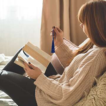 Vintage Bookmark Tracker Set with Tassels for Readers