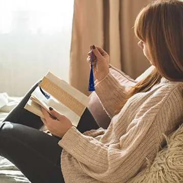 Vintage Bookmark Tracker Set with Tassels for Readers