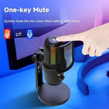 Retekess TG201 Microphone with RGB Lights & Noise Cancellation