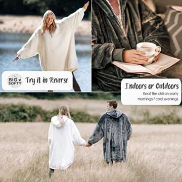 Trekki Oversized Hoodie Blanket for All Ages