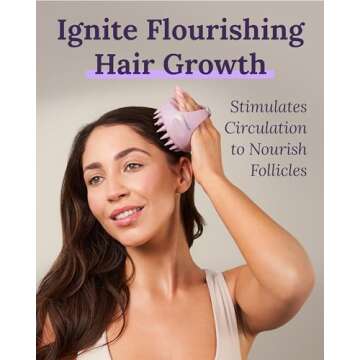 Keranique Scalp Therapy Manual Massager – Premier Hair Growth Stimulator for All Hair Types