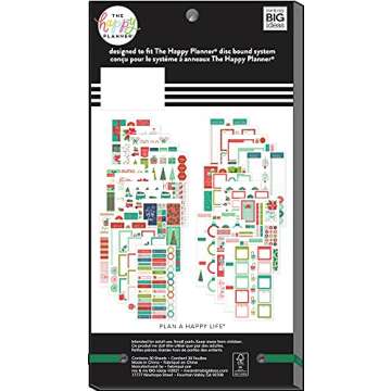 Happy Planner Multi-Color Sticker Pack for Journals and Projects