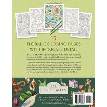 William Morris Patterns: A Coloring Book of Vintage Wallpaper and Textile Designs from the Arts and ...