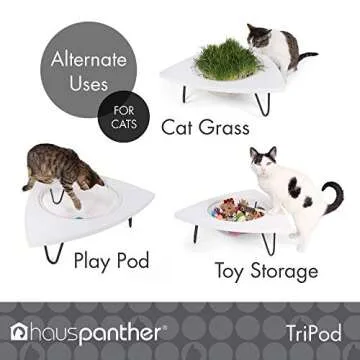 Primetime Petz Hauspanther Tripod Cat Lounge Pod - White