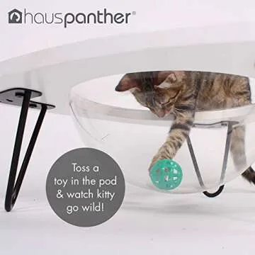 Primetime Petz Hauspanther Tripod Cat Lounge Pod - White