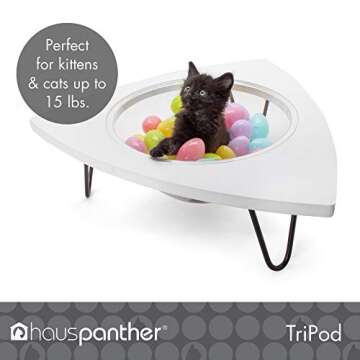 Primetime Petz Hauspanther Tripod Cat Lounge Pod - White