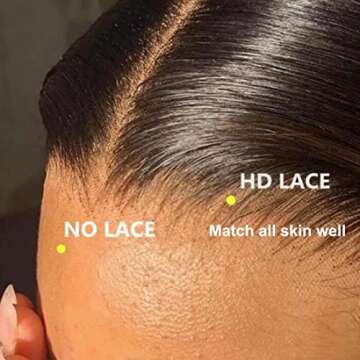 UNICE Straight Invisible 5x5 HD Lace Closure Wigs Human Hair Undetectable Real HD Lace Wig for Women Human Hair Pre Plucked Natural Hairline 150% Density 24 inch