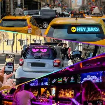 Light Sign for Car - AI Voice & Bluetooth Control