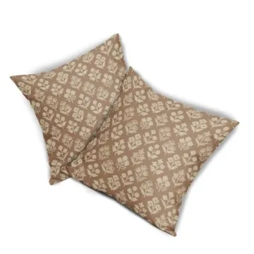 Vintage Brown Floral Pillow Covers for Home Decor