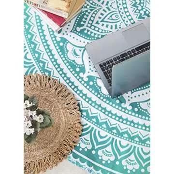 Vibrant 70-inch Cotton Tapestry for Home and Beach