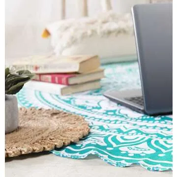 Vibrant 70-inch Cotton Tapestry for Home and Beach