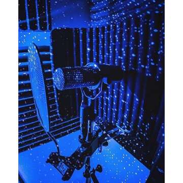 BlissLights Starport USB Laser Star Projector for Game Room Decor, Bedroom Night Light, or Galaxy Mo...