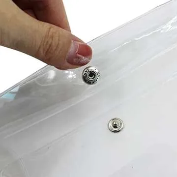 4 PCS Transparent PVC Travel Cosmetic Bag Coin Purse Bathroom Storage Case Stationery Creadit Card Business Card Case for Women Girls