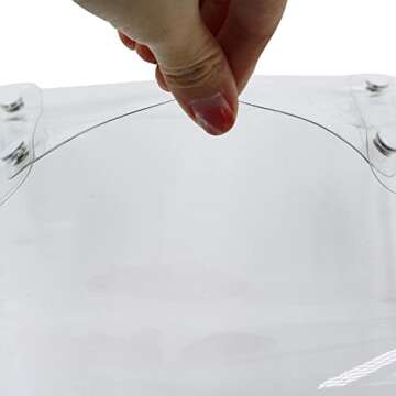 4 PCS Transparent PVC Travel Cosmetic Bag Coin Purse Bathroom Storage Case Stationery Creadit Card Business Card Case for Women Girls