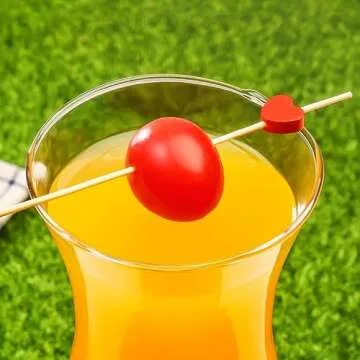 Akak Store 100 Counts Handmade 4.7" Red Heart Cocktail Sticks Sandwich Fruit Toothpicks Cocktail Picks Party Supplies