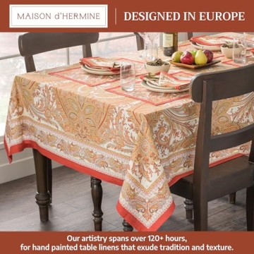 Maison d' Hermine Elegant Rectangular Cotton Tablecloth