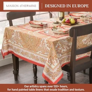 Maison d' Hermine Elegant Rectangular Cotton Tablecloth