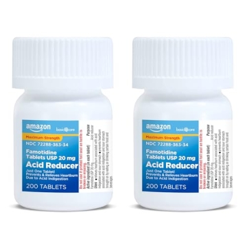 Famotidine Tablets 20mg for Heartburn Relief - 400 Count