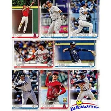 2019 Topps Baseball MASSIVE 706 Card Complete EXCLUSIVE Factory Set with (2) PETE ALONSO & (2) VLADIMIR JR ROOKIES & Bonus WOWZZER Mystery Pack with AUTO or MEM Card! Includes ALL Series 1 & 2 Cards!