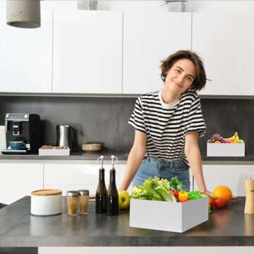 10" 11" 12" - Set of 3 Food Risers, Food Display, Catering Supplies Buffet Display, Buffet Risers, Wedding Cake Stand, Desert Table Display Set, Serving Platter, Tiered Tray Stand with Stackable Nesting Design - Large (10", 11", 12")