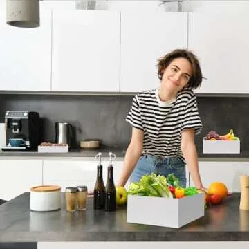 10" 11" 12" - Set of 3 Food Risers, Food Display, Catering Supplies Buffet Display, Buffet Risers, Wedding Cake Stand, Desert Table Display Set, Serving Platter, Tiered Tray Stand with Stackable Nesting Design - Large (10", 11", 12")