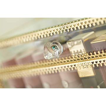 Elegant Gold Lipstick Organizer for Makeup Lovers