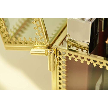 Elegant Gold Lipstick Organizer for Makeup Lovers