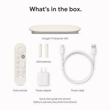 Google TV Streamer 4K with Voice Search and 32GB Storage