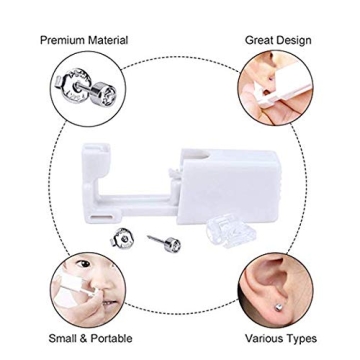 CHUANCI Disposable Sterile Ear Piercing Kit for All Ages