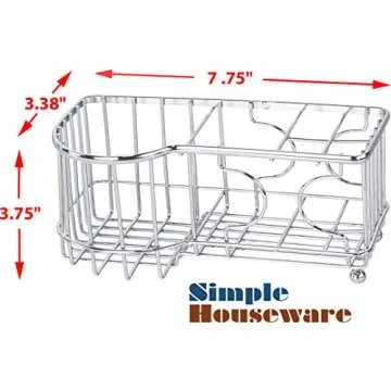 Simple Houseware Multi-Functional Toothbrush Holder for Bathrooms