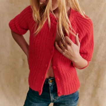 SeeLuNa Chunky Knit Cardigan Sweater for Women