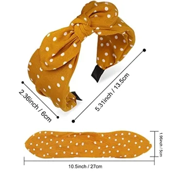 Jaciya 6-Piece Knotted Bow Headbands for Women