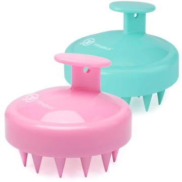 FREATECH 2-Pack Hair Scalp Massager Shampoo Brush for Relaxing Scalp Care and Hair Growth