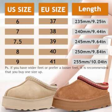 RNASBE Platform Slippers Mini Boots for Women Fleece Lined Snow Boots Anti-Slip Snow Platform Slippers for Women Winter Outdoor