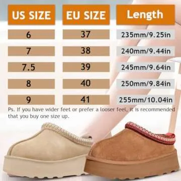 RNASBE Platform Slippers Mini Boots for Women Fleece Lined Snow Boots Anti-Slip Snow Platform Slippers for Women Winter Outdoor