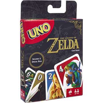 Mattel UNO The Legend of Zelda Card Game for Families