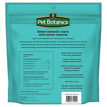 Pet Botanics Freeze-Dried Beef Liver Treats for Dogs