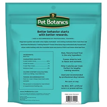 Pet Botanics Freeze-Dried Beef Liver Treats for Dogs