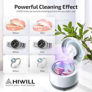 Retainer Cleaning Machine - Ultrasonic Cleaner for Dental Care